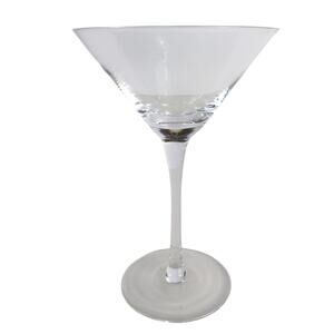 Belvedere Vodka Clear Martini Glass Stem Barware 7.25" Tall Elegant Gift